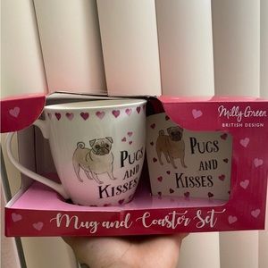 Pug mug & coaster set